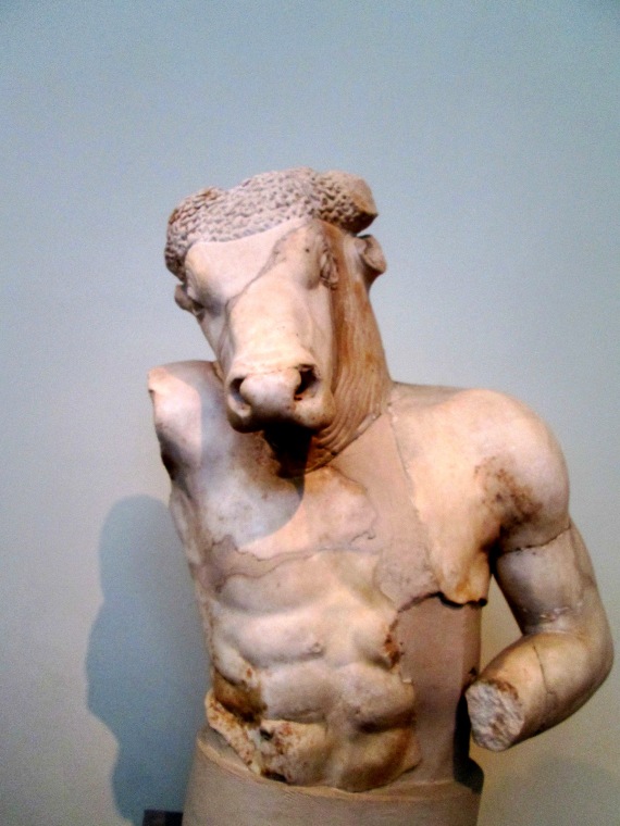 Minotaur Bust Archaeological Museum Athens
